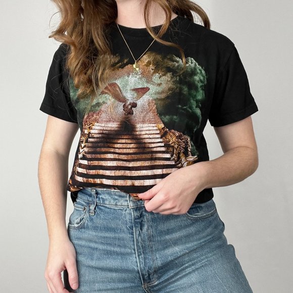 Led Zeppelin Stairway To Heaven Band Tee Graphic T-Shirt Oversized Retro Vintage - Picture 4 of 8